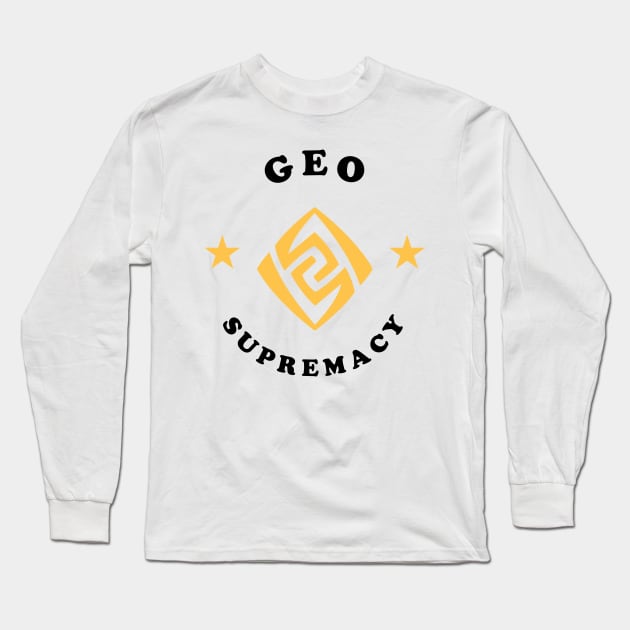 Geo supremacy - Genshin Impact Long Sleeve T-Shirt by Oricca